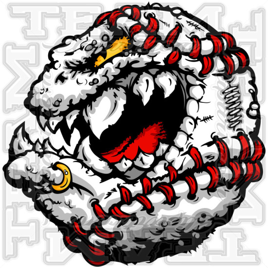 Baseball Monster Clipart