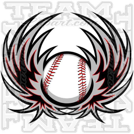 Wings Baseball Logo