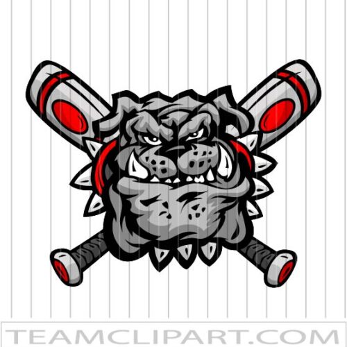Bulldogs Baseball Team Logo