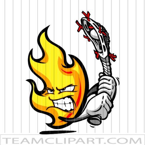 Flames Lacrosse Logo