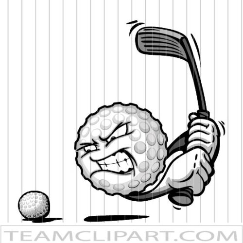 Golf Ball Cartoon