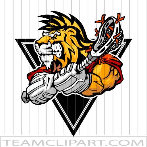 Lion Lacrosse Mascot