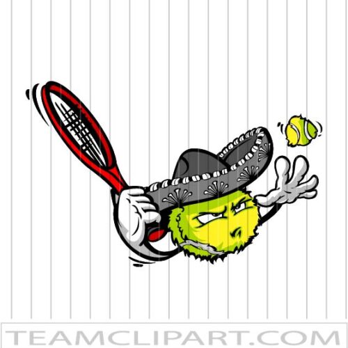 Cinco De Mayo Tennis Cartoon