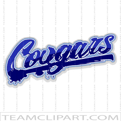 Cougars Text Logo