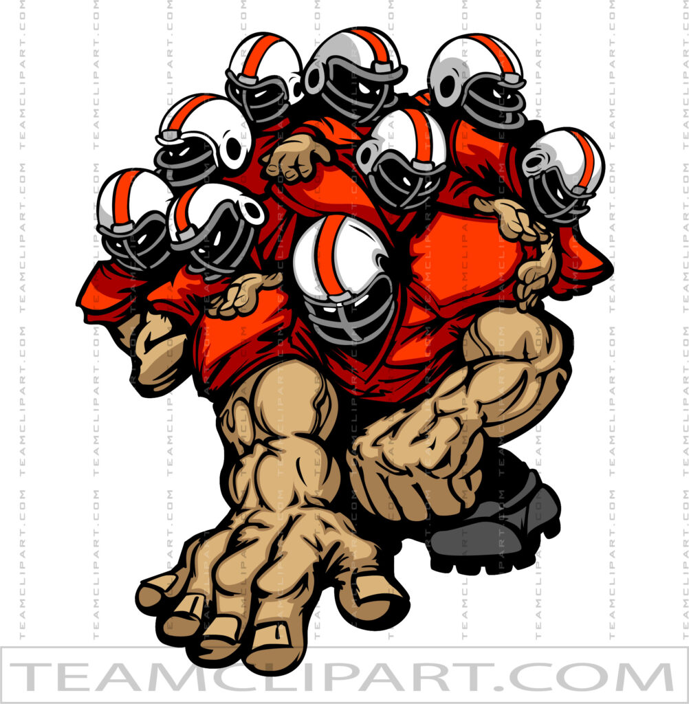 Football Linemen Clipart