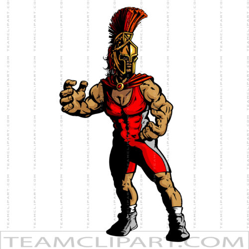 Clipart Spartan Wrestler