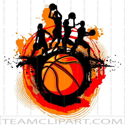 Girls Basketball Tournament Art