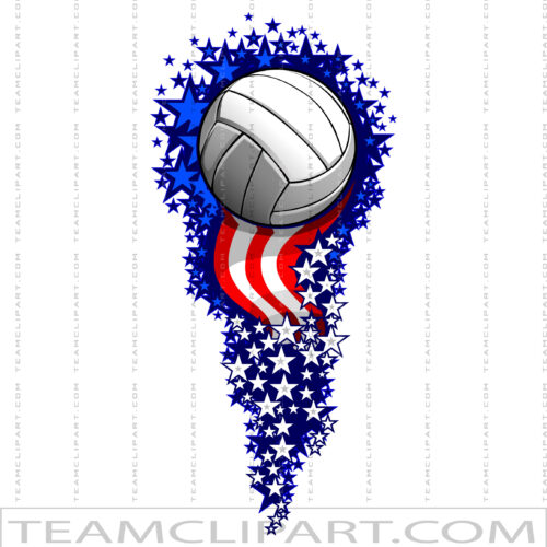 Memorial Day Volleyball Clipart