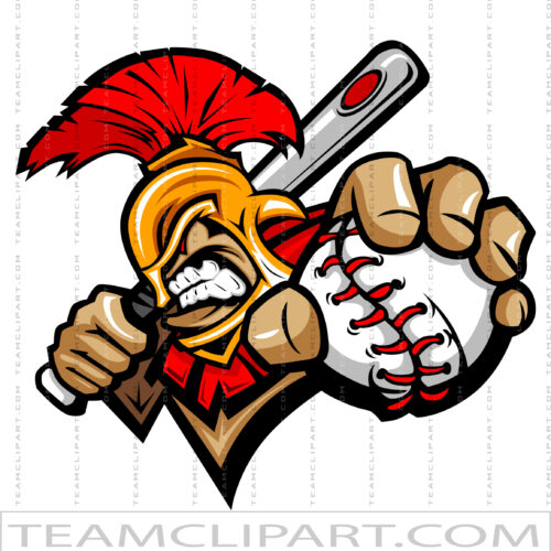 Spartan Baseball Clipart