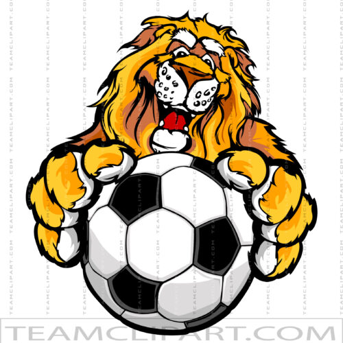 Vector Soccer Lion
