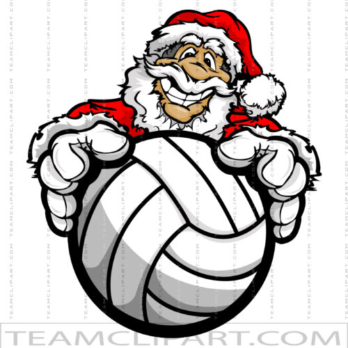 Vector Volleyball Christmas