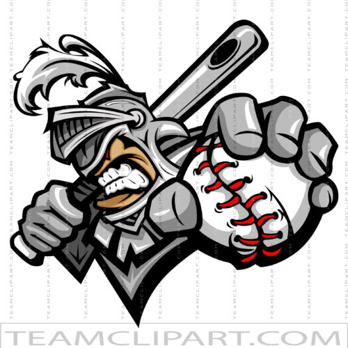 Cartoon Baseball Knight