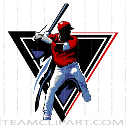 Baseball Player Vector Image