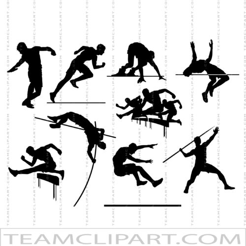Track and Field Silhouettes