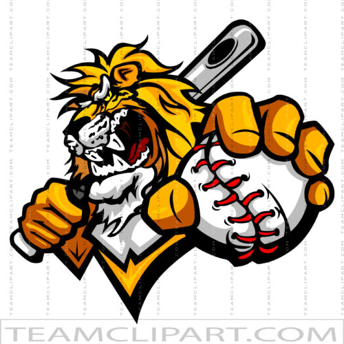 Lion Baseball Graphic