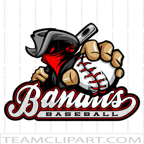 Bandits Baseball Pin Clipart