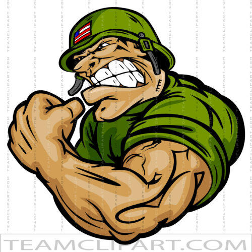 Strong Soldier Clipart