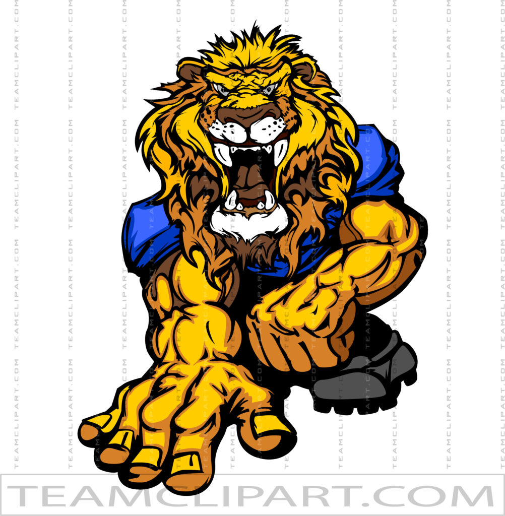 Lion Football Cartoon