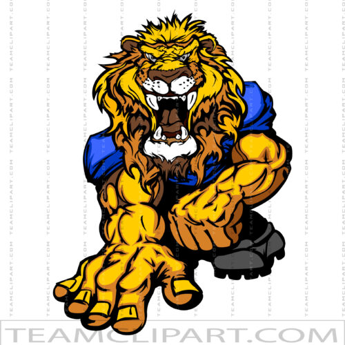 Lion Football Cartoon