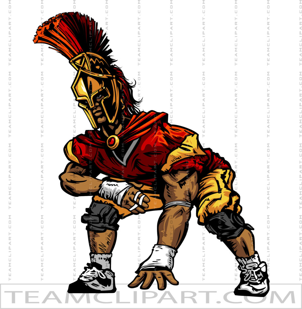 Trojan Football Clipart