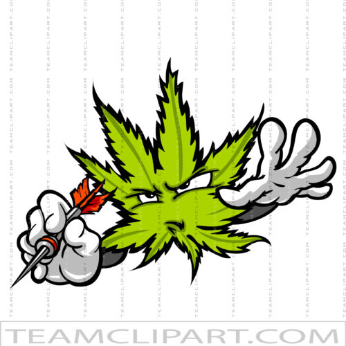 Darts Team Logo Marijuana