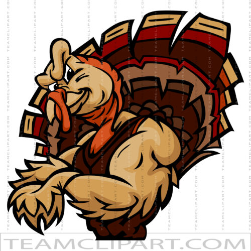 Strong Thanksgiving Turkey Logo