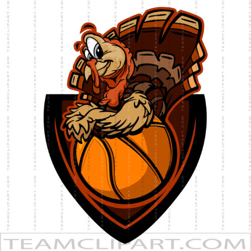Thanksgiving Turkey Basketball Clipart