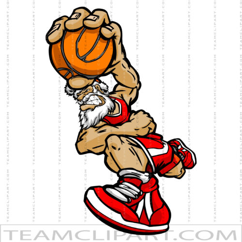 Santa Claus with Basketball