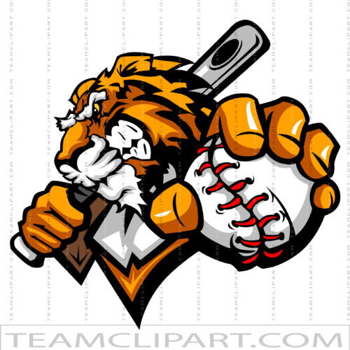 Tiger Baseball Graphic