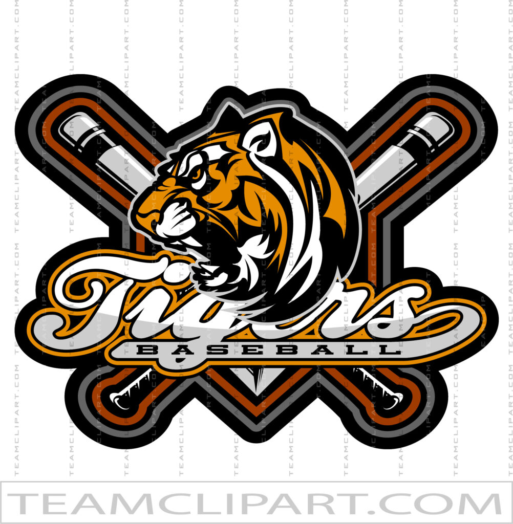 Tigers Baseball Pin Clipart